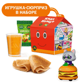 Кидз Комбо блины и фруктовые пастилки с сюрпризом