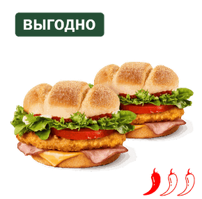 Пара Мехико Бургер с курицей