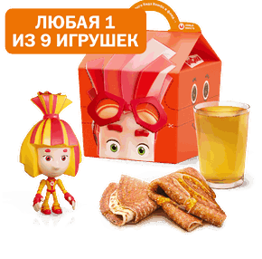 Кидз Комбо блины с игрушкой Фиксики