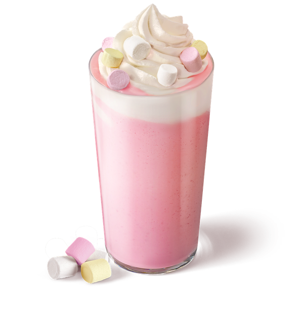 Розовый горячий шоколад